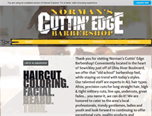 Tablet Screenshot of cuttinedgebarber.com